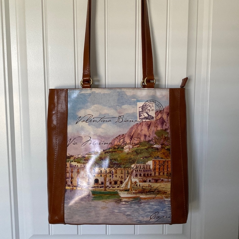 Patricia Nash Viana Travel Postcard Tote Bag